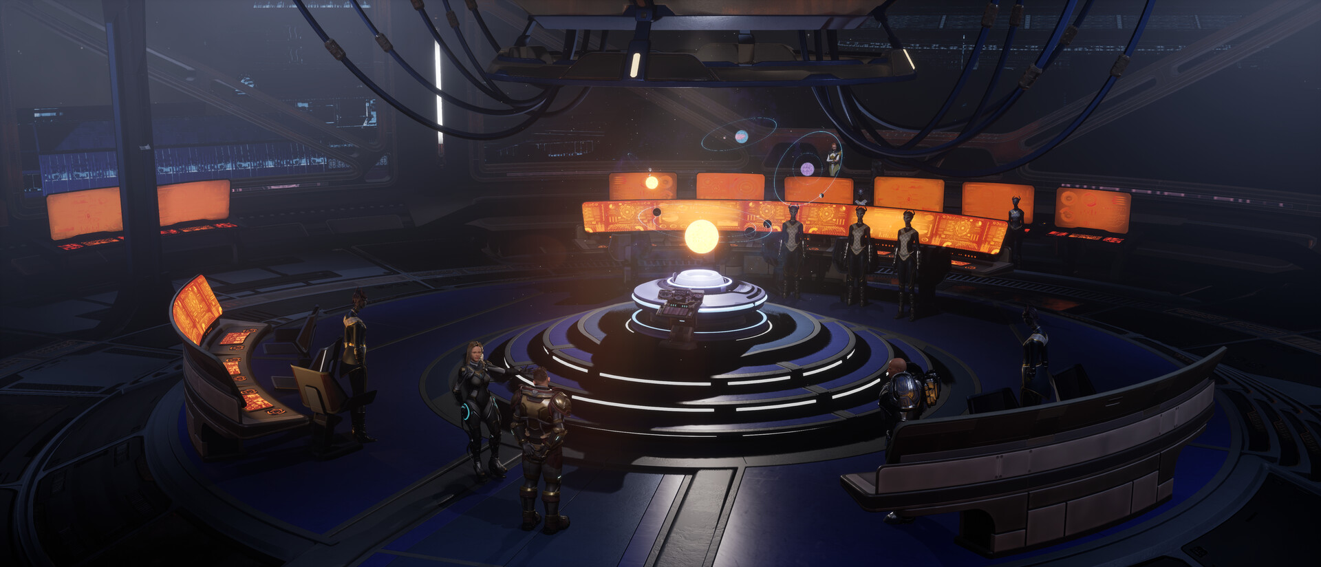 ZeroSpace Legion heavy armor units and sacrificial power structures on the battlefield